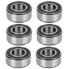 6PCs Spindle Bearings Set 3205‑2RS Bearing Steel Clear Lettering Smooth Mechanical Accessory for Mechanical Lathe Spindle